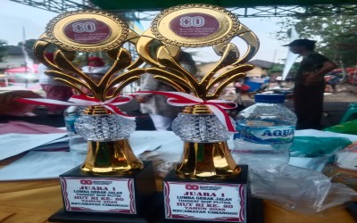 MTS Baitul Azhar Cicadas Raih Juara 1 Lomba Gerak Jalan Tingkat SMP Putra & Putri HUT RI ke-80 Tahun 2025 Kecamatan Cimanggu